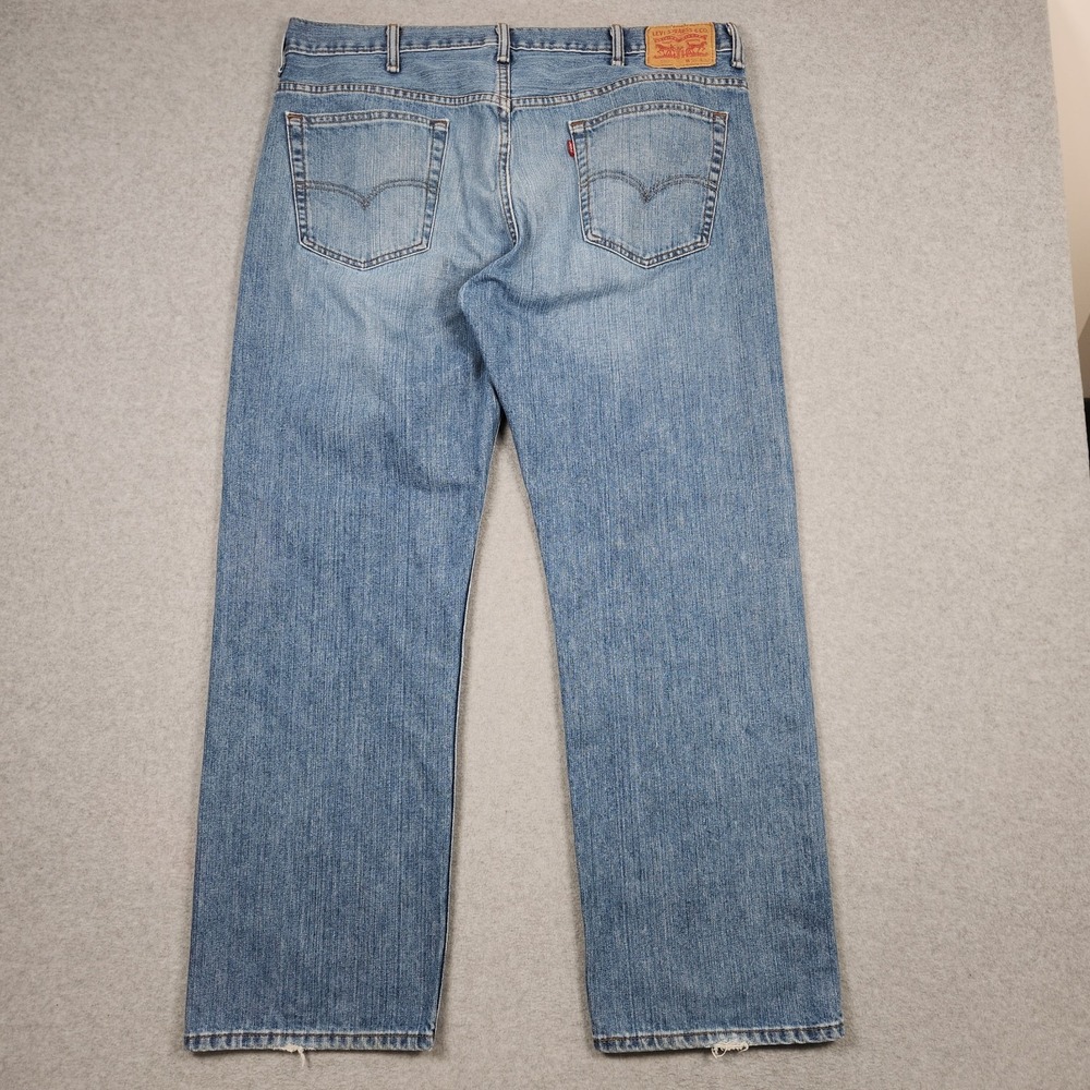 Levis Jeans 38x32 Blue 569 Loose Straight Wide Leg Baggy Fade Street Skater - Picture 2 of 14